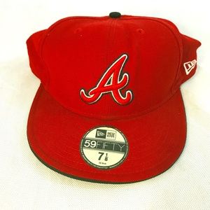 NWOT Atlanta Braves Baseball Hat sz 7 1/8